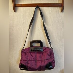 Kate Spade Purple Quilted Puffer Bag